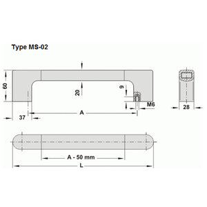 Component Handle Aluminium Handle - MS2